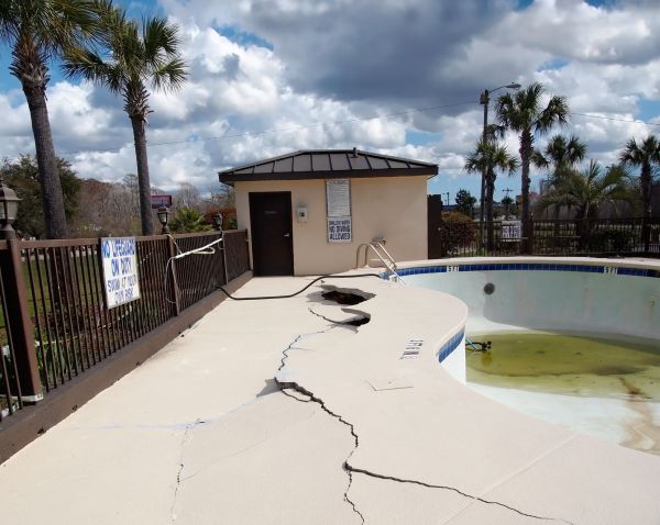 Cracked Patio Repair in Bloomington